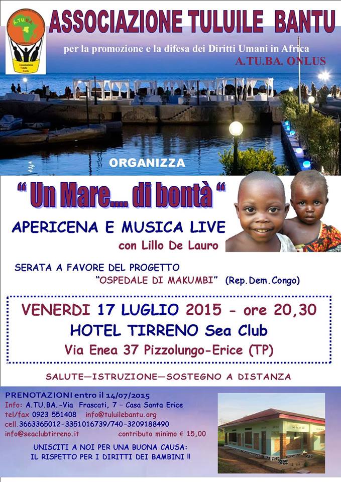 LOCANDINA SERATA ATUBA- HOTEL TIRRENO